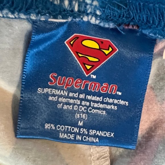 DC Comics Superman Leggings, Size Medium - Picture 2 of 3